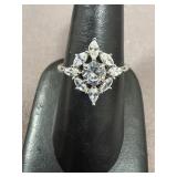 Bomb Party .925 CZ Ring. Size 10