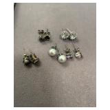.925 Earrings 5 Pair