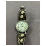 Vintage Watch with Sterling and Opals