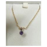 14K Amethyst Necklace
