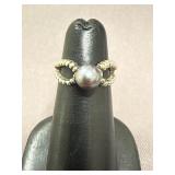 .925 Pearl Ring, Size 4.5