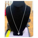 .925 Cross Pendant w/ 22' Chain