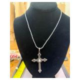 .925 Sterling Cross Necklace
