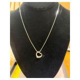 .925 Heart Pendant w/ 17' Box Chain