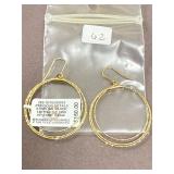 14k Over Sterling Silver Earrings