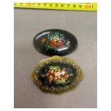 Vintage Hand Painted Pins