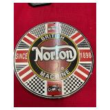 Norton British Motorcycle Sign