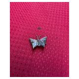 Sterling Mother of Pearl Butterfly Pin