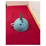 Antique Enamel Metal Funnel