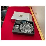 Mikasa Crystal Ashtray and Table Lighter