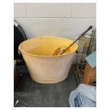 Metal Bucket w/ Hummingbird Feeder