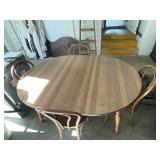 Vintage Table & 4 Bentwood Chairs