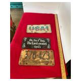 Vintage License Plates