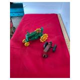 2 Toy Tractors 1 Cast Iron