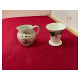Small Adams Pitcher and Wedgewood Vase