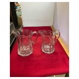 2 Heisey Glass Pitchers