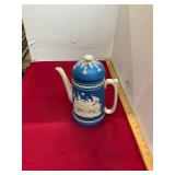 Christopher COLUMBUS England Blue & White Tea Pot