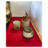 Pottery Jug & Candle Holder