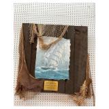Nautical Ship Driftwood Hanging Sign