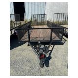 6x16GWHS1BRK 7K Utility Trailer with Adj. Coupler