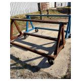 Pair of Saw Horses 68x52 with Caster Wheels