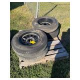 4 205/15 5 Lug Wheel and Tires