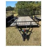 7x14GW 3K 15" Tires Wood Floor Utility Trailer
