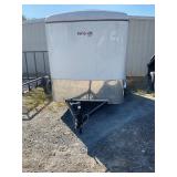 6x10CGR White 3K Cargo Trailer w/ Ramp & Side Door
