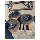 3 205/16 6 Lug Wheel and Tires