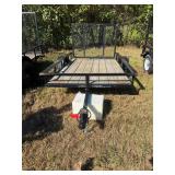 5x8GWE2K 2K Wood Floor 12" Tire Utility Trailer