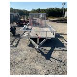 6x12AGW Aluminum Frame Wood Floor Trailer