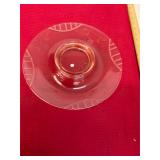 Pink Depression Glass Center Piece Bowl