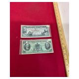 1935 Canadian $5 & 1935 Canadian $10