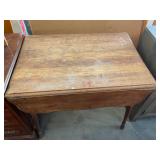 Antique Drop Side Table 34"X23"X30"
