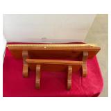 2 Wooden Shelves