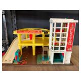 Vintage Fisher-Price Parking Ramp Service Center