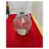 Vintage Apple-Shaped Glass White House Vinegar Jug