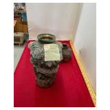 Antique "Goofus" Glass Vases Set of 3