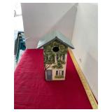 Signed Wooden Bird House