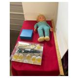 Vintage Doll, Playmobil, & Beer Mug Lights