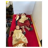 4 Folk Art Country Dolls