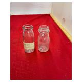 2 Vintage half-pint Milk Bottles