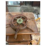Small Vintage Ships Steering Wheel