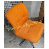 Vintage Steelcase Swivel Chair - Retro Orange Upho