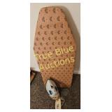 Vintage Ironing Board and Steam Iron Set - Perfect
