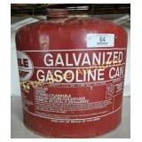 Vintage Galvanized Gasoline Can - A Collector