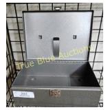 Vintage Metal Cash Box with Lock - Perfect for Col