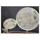Vintage 1920s-30s Headlamp and Side Mirror Set - C