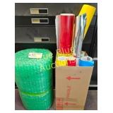 Versatile Packing Supplies Lot: Bubble Wrap & Colo