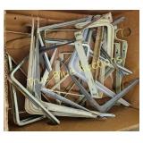 Vintage Metal Corner Braces - Assorted Lot for DIY